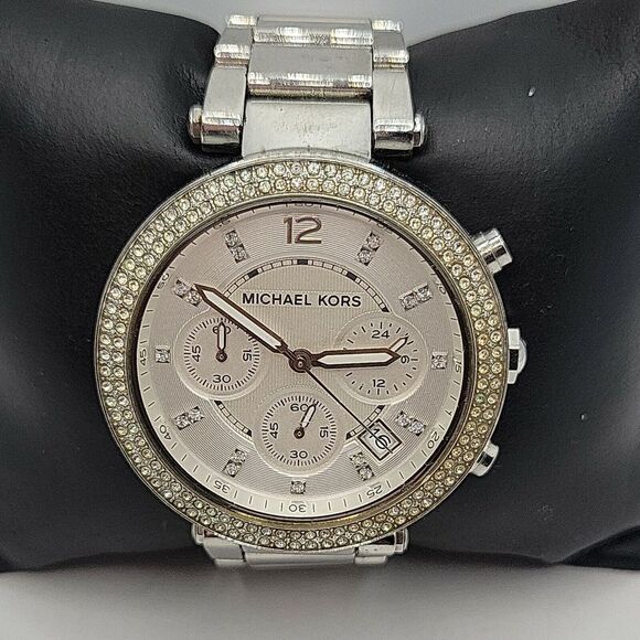Michael Kors MK5363 Women's Stainless Steel Analog White Dial Quartz Watch AM328 - Picture 1 of 11